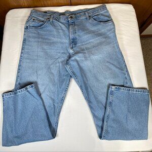 Wrangler Relaxed Fit Flex Jeans Men's 42x30 Blue
